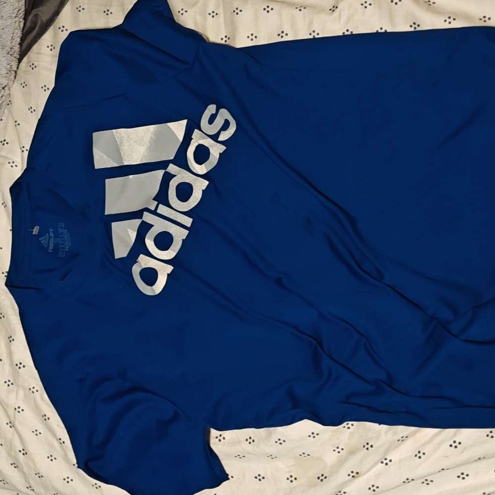 Blue adidas tee